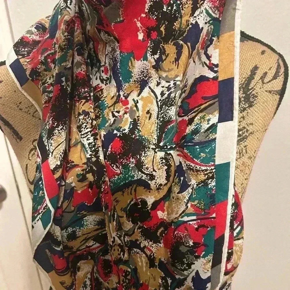 Albert Nipon rare 1990’s silk scarf - Picture 2 of 4